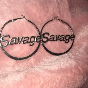 Savage hoop earrings